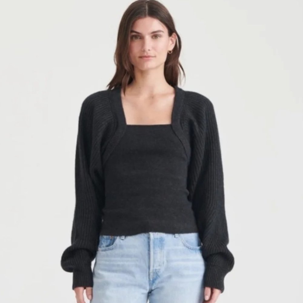 Naadam  Fisherman Wool-Cashmere Layered Sweater